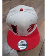 New Era 9FIFTY Toronto Raptors Snapback Hat Cap Cream Red Flat Brim NBA ... - $33.69 CAD