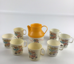 Get Along Gang Drink Pitcher Mini Cup Set Mug Vintage 1984 American Gree... - £19.74 GBP