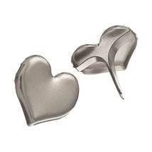 Creative Impressions Metal Paper Fasteners 50/Package, Silver Hearts  - €11,41 EUR