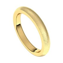 18k Yellow Gold 3 mm Heavyweight Florentine Finish Comfort Fit Wedding Band - £768.96 GBP+