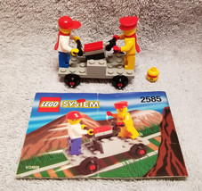 LEGO 2585 Handcar Promotional Set - 100% Complete w/ Minifigures &amp; Instr... - $44.95