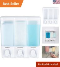 Products Clear Choice 3-Chamber Shower Dispenser, White - $52.51