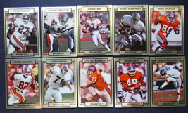 1990 Action Packed Denver Broncos Team Set of 10 Football Cards - £5.57 GBP