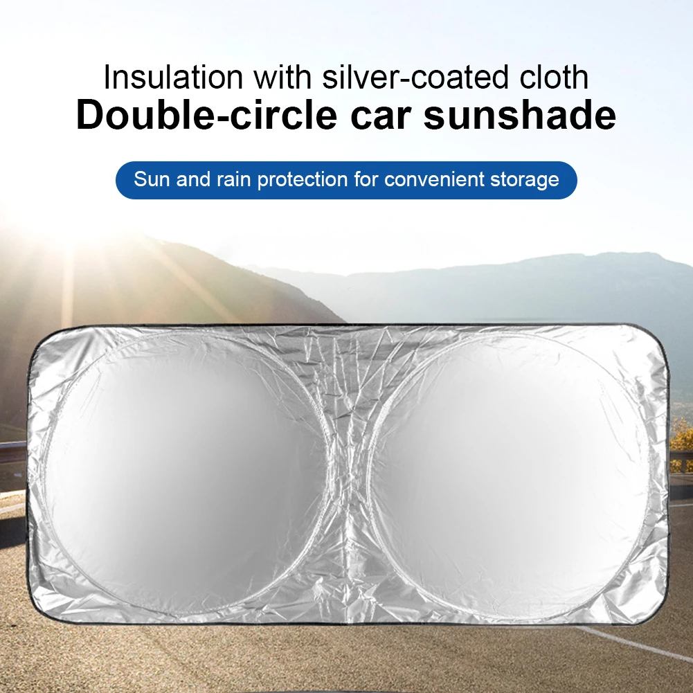 Universal UV Protection Shield Front Rear Car Window Sunshade - £12.18 GBP