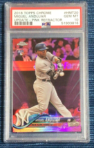 MIGUEL ANDUJAR 2018 Topps Chrome Update Pink Ref PSA 10 Rookie Card RC Y... - £14.42 GBP