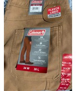 Coleman Men&#39;s Pants 34x30 Fleece Lined Tear Resistant Stretch Utility Pa... - $565.38 MXN
