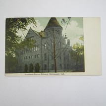 Antique Richmond Indiana Postcard Morrison-Reeves Library UNPOSTED - £7.85 GBP