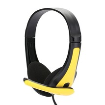 3 Colors Wired Gaming Headphones Over-ear Stereo Bass Yellow - £13.33 GBP