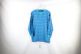 Vtg 90s Streetwear Womens Large Faded Striped Baggy Fit Long Sleeve T-Shirt USA - £31.61 GBP