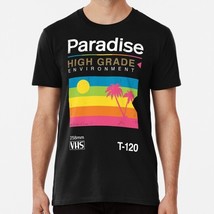 Retro Vhs Paradise Tropical Beach Size S to 5XL Made in the USA T-Shirt - £17.60 GBP