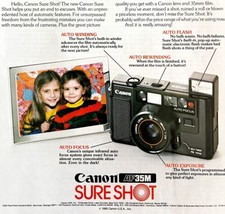 Canon Sure Shot AF 35mm Camera 1979 Advertisement Vintage Photography DWKK7 - £23.88 GBP