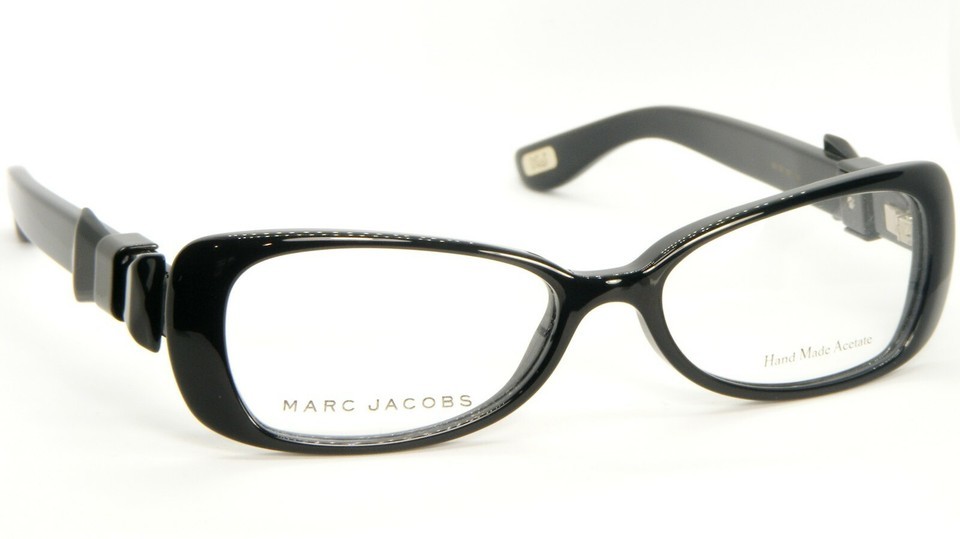 NEW MARC JACOBS MJ 381 807 SHINY BLACK EYEGLASSES GLASSES FRAME 51-16-135mm Item image 2