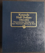 Whitman Kennedy Half Dollars Coin Album Book Number 1 1964-2002 #9127 - £28.17 GBP