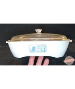Corning Ware 10&quot; Browning Skillet w Lid Microwavable VTG 2 Piece Amana R... - $16.00