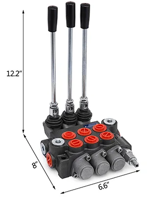 VEVOR 2 / 3 Spool 11GPM 3600PSI Directional Hydraulic Control Valve Double Actin - £166.54 GBP