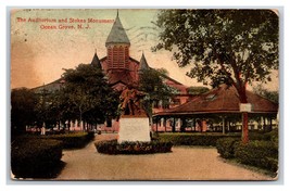 Auditorium and Stokes Monument Ocean Grove New Jersey NJ DB Postcard W11 - £2.32 GBP