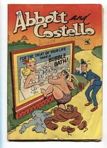 Abbott and Costello #15 comic book 1952- St. John-Eric Peters bubble bath cover - £48.83 GBP