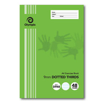 Olympic A4 9mm Dotted Thirds Exercise Book 20pk - 48page - $943.70 MXN