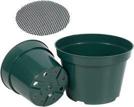 Nursery Pot Plant Grow Sturdy Flower Pots in Bulk Price 6 Inches 20 Pack Green - £27.62 GBP