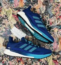 NIB NWT Adidas Womens Blue Running Sneakers Solar Glide 3 RWE Sz 7 1/2 - $48.38