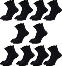 10 Pack Toe Socks - Cotton, Breathable, Durable, Size 6-10 for Active Li... - $35.59