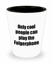 Folgerphone Player Shot Glass Musician Funny Gift Idea For Liquor Lover ... - $12.84