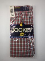 Jockey Life Tapered Boxer Size 36 Plaid Vintage 1998 NOS (QTY 1) - £13.42 GBP