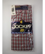 Jockey Life Tapered Boxer Size 36 Plaid Vintage 1998 NOS (QTY 1) - $16.99