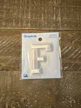 Simplicity Iron On Patch Letter F - $11.76