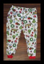 Grinch Fleece Ladies Lounge or Sleep Pants Size L 12-14 White Background - $7.91
