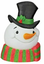 Christmas Holiday Season Home Décor Festive Snowman Plaque Talks Music Lights Up - £33.04 GBP