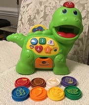 VTech Chomp &amp; Count Dino - Includes 8 Colored Food Pieces, 80-157700 - £12.63 GBP