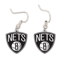 BROOKLYN NETS DANGLE EARRINGS NEW &amp; OFFICIALLY LICENSED - £5.12 GBP