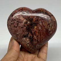 0.82 lbs, 3.4&quot;x3.7&quot;x1.4&quot;, Red Jasper Heart Polished Healing Home Decor, ... - £57.98 GBP