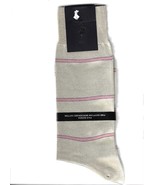NEW Mens PUNTO Italy Light Khaki Stripe  SOCKS Egyptian Cotton Blend 10 ... - £18.60 GBP