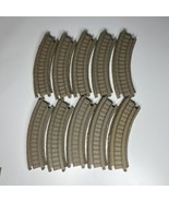 10 Piece Thomas &amp; Friends Trackmaster Train 7” Curve Ballast Track Brown... - £7.75 GBP