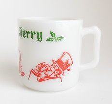 Tom and Jerry Milk Glass Punch Mug Cup by Hazel Atlas Vintage Holds 6.6 ounces - £9.23 GBP