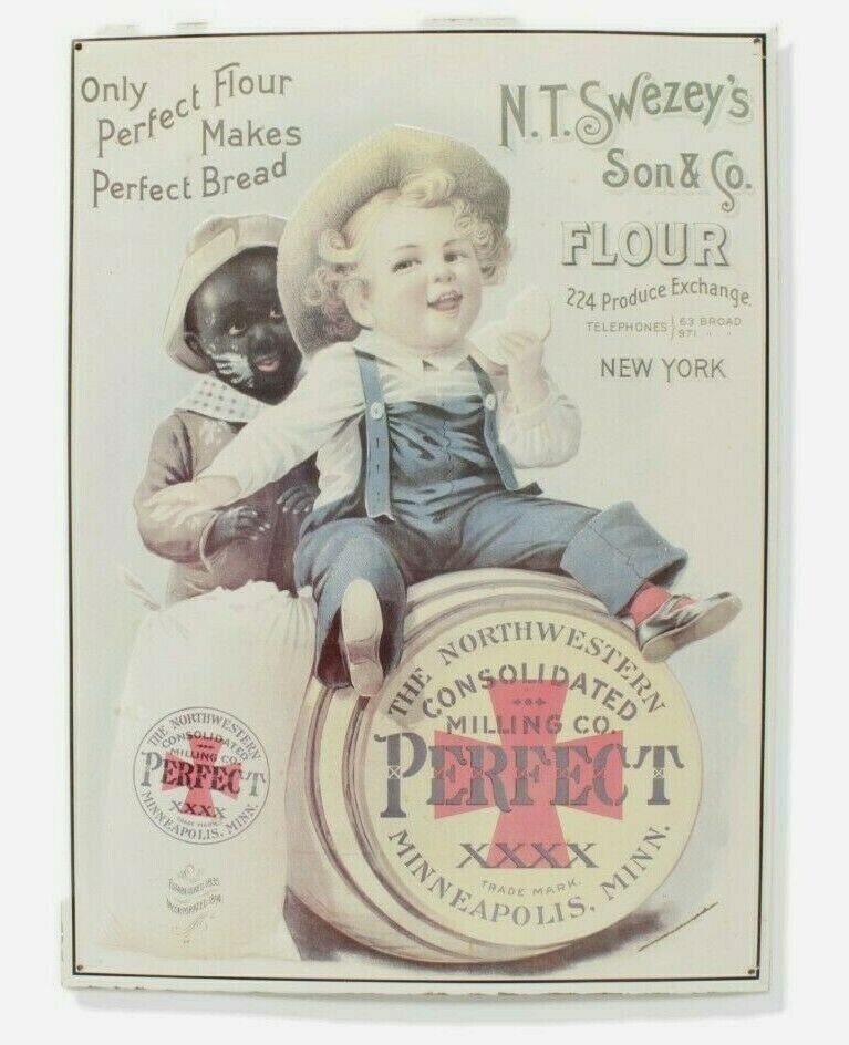 Perfect Flour Ad Reproduction Metal Sign 17 X 12 Minneapolis Children - $12.19