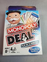 Monopoly DEAL Card Game Ages 8+ 2-5 Players Hasbro Fast Dealing Property Trading - £10.05 GBP