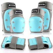 Purpol Kids Youth Adult Knee Pads Elbow Pads Wrist Guards 3 in 1 Protective Gear - £19.09 GBP