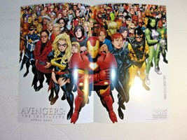 AVENGERS The Initiative PREVIEW + Promo POSTER Marvel 13&quot; by 10&quot; NEW BX2418 - £7.07 GBP