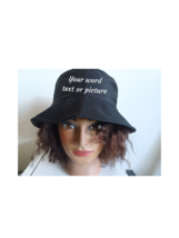 Personalized Unisex Black Bucket Hat One size fits all - £11.72 GBP