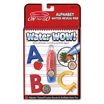 Melissa &amp; Doug On the Go Water Wow! Alphabet Reusable Water-Reveal Activity Pad, - £16.78 GBP