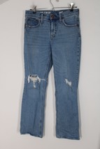 J Crew 26T Tall Distressed Demi-Boot Crop Cotton Lyocell Stretch Jeans B... - £20.91 GBP