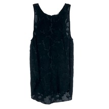Womens Size Medium Wilfred Aritzia Black Floral Embroidered Silk Tank Top - £23.46 GBP