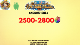 One Piece Treasure Cruise 2500-2800 GEMS ANDROID ONLY Global-show origin... - £14.96 GBP