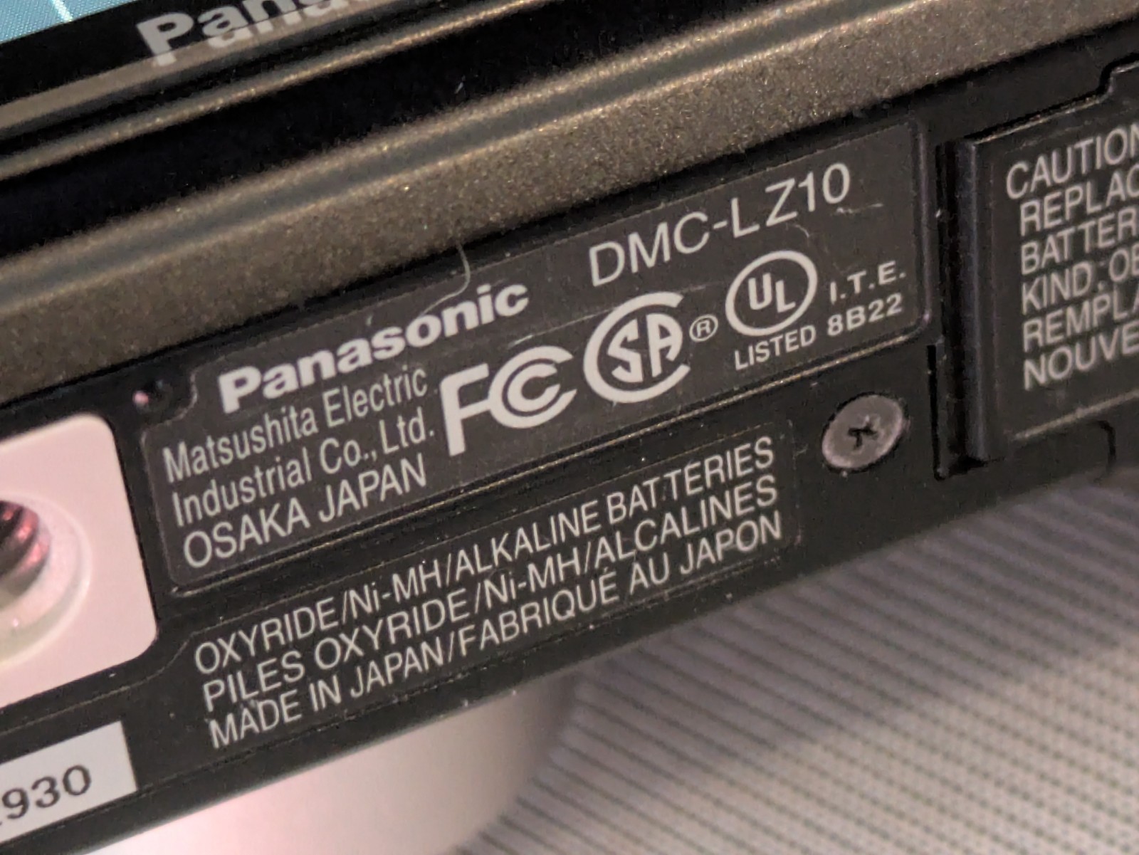 Panasonic LUMIX DMC-LZ10 10MP Digital Camera Black AA Battery Manual Working Item image 8