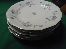 Beautiful Collectible Johann Haviland Bavaria Blue GARLAND-Set Of 5 Bread Plates - £18.13 GBP