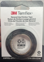 3M Temflex 3407 Friction Tape, 3/4&quot; x 20&#39;, Black - $8.41
