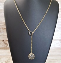 Vintage Necklace -  Unusual Pull Through Style Necklace - $12.99